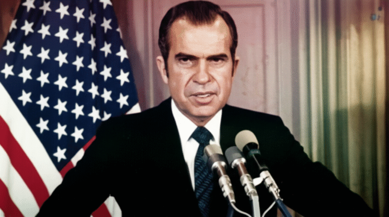 Escândalo Watergate Richard Nixon renunciando à presidência dos EUA